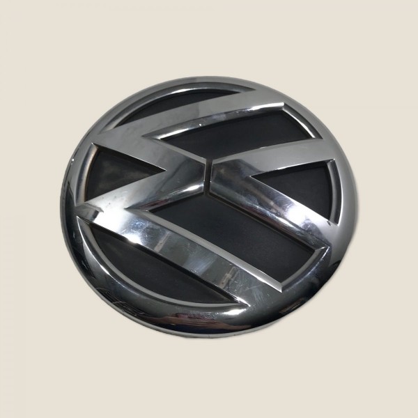 Emblema Volkswagen Tampa Traseira Amarok 2015 (820) Prateado