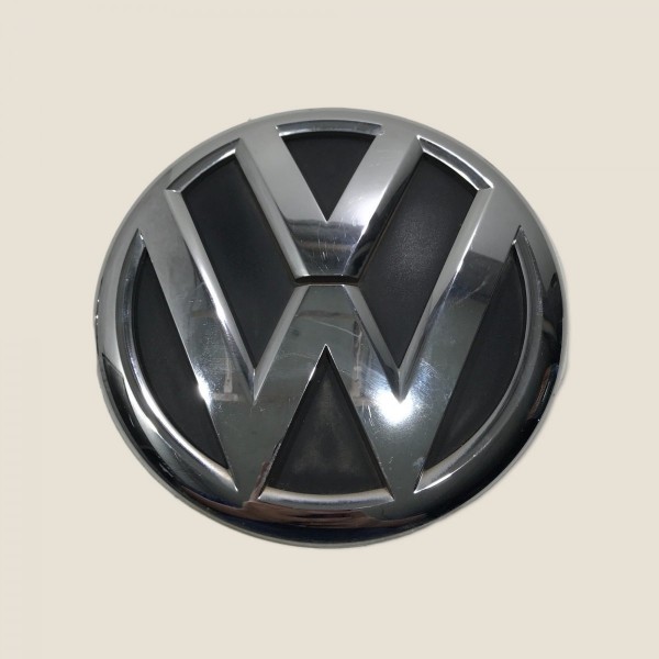 Emblema Volkswagen Tampa Traseira Amarok 2015 (820) Prateado