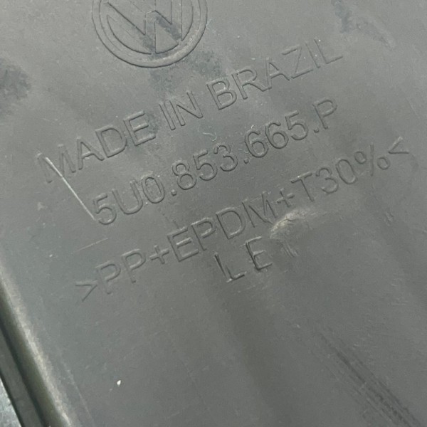 Capa Moldura Esquerda Milha Saveiro Robust 1.6 2021 (1430) Preto Esquerdo