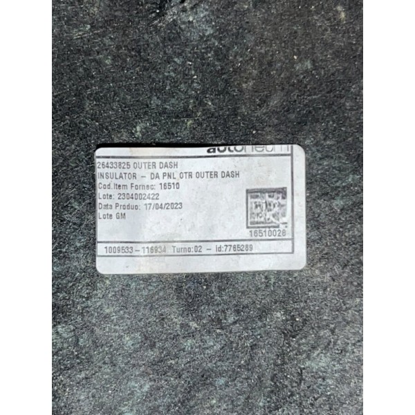 Forro Anti Chamas Motor Tracker Rs 1.2 Turbo 2023/2024