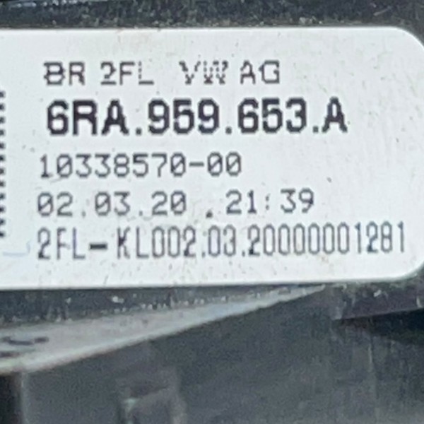 Cinta Airbag Volante Vw T-cross 2021 Original 6ra959653a