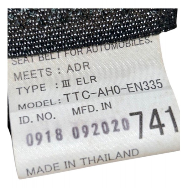 Cinto Traseiro Esquerdo L200 New Triton 2021