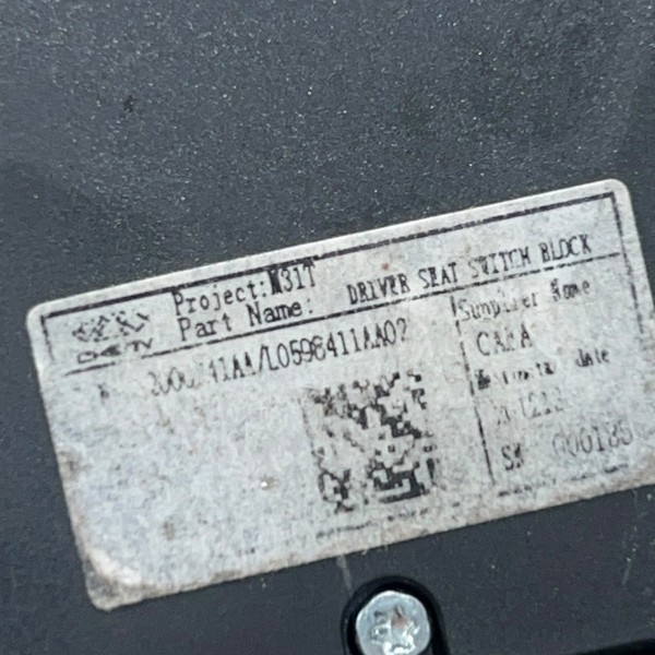 Comando Botões Banco Dianteiro Esquerdo Tiggo 8 Txs 2021