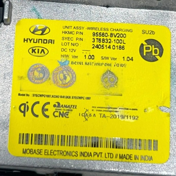 Módulo Carregador Indução Creta Limited Tgdi 2025 95560bv200