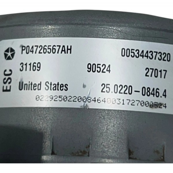 Bomba Módulo Freio Abs Jeep Compass 2.0 Flex 18 P04726567ah