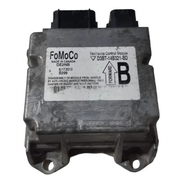Modulo Airbag New Fiesta 13/16 D3bt14b321bd (acionado)