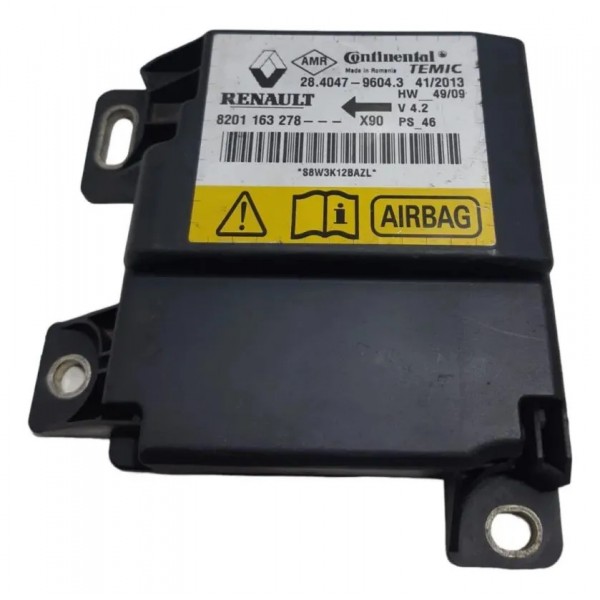 Modulo Airbag Renault Sandero Logan (acionado) 8201163278